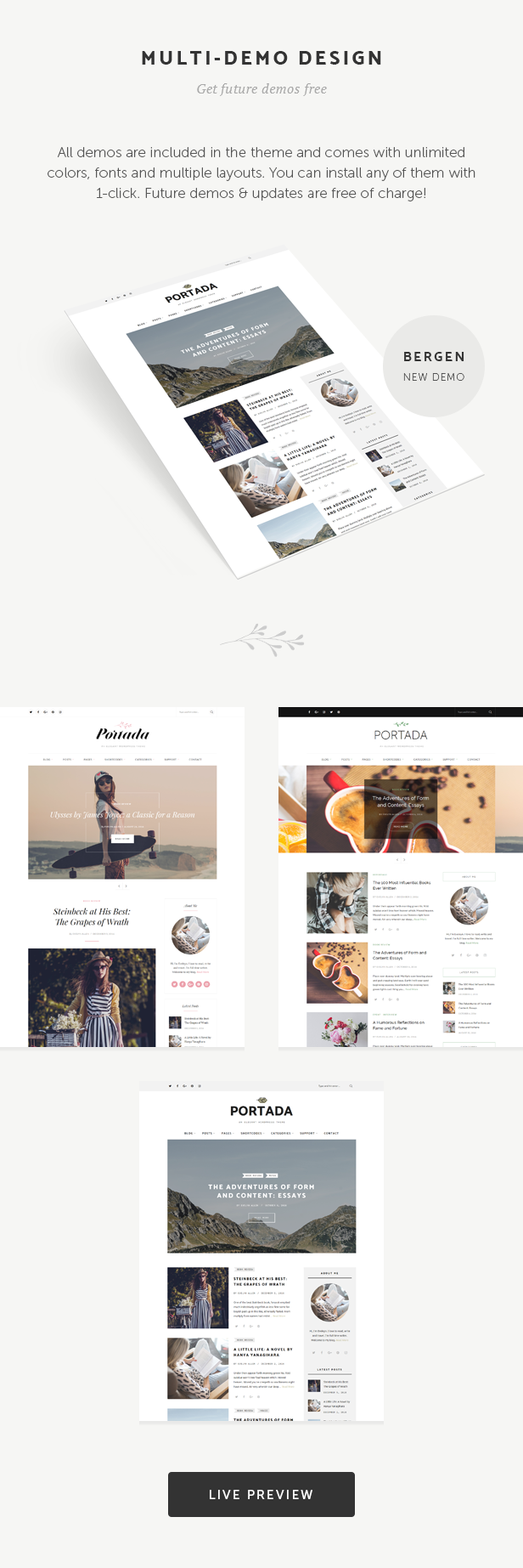 Portada v2.1 – WordPress优雅的博客主题插图(1)
