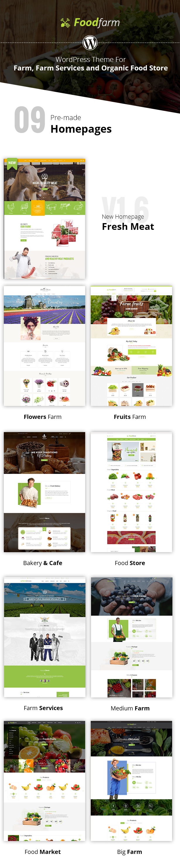 FoodFarm v1.9.0 – WordPress农场主题插图(1)