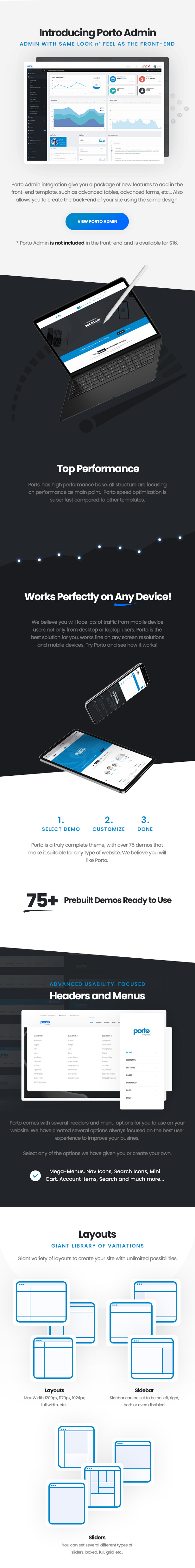 Porto HTML v10.0.0 – 响应式 HTML5 模板插图(2)
