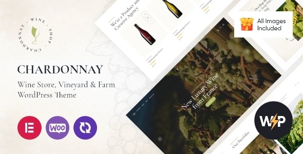 Chardonnay v1.19.0 – WordPress葡萄酒商店和葡萄园主题插图