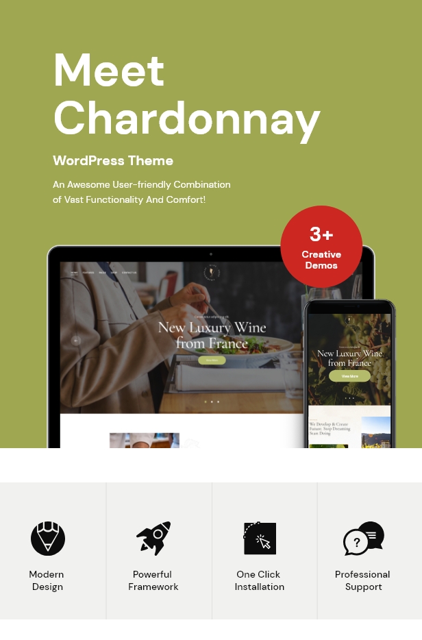 Chardonnay v1.19.0 – WordPress葡萄酒商店和葡萄园主题插图(1)