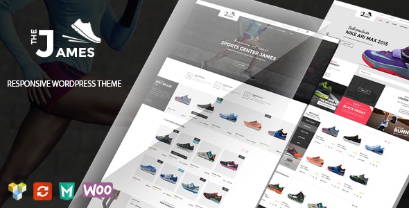 James v1.5.6 – 响应式 WooCommerce 鞋子主题插图