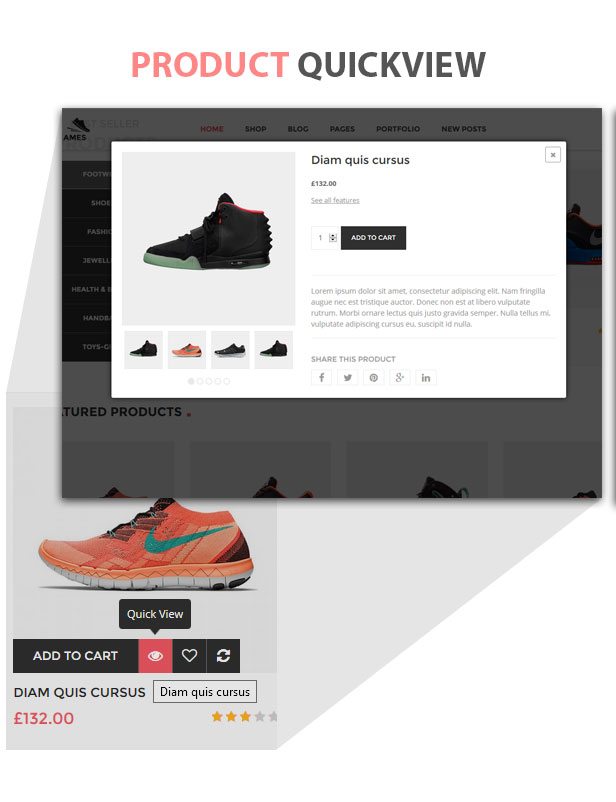 James v1.5.6 – 响应式 WooCommerce 鞋子主题插图(5)