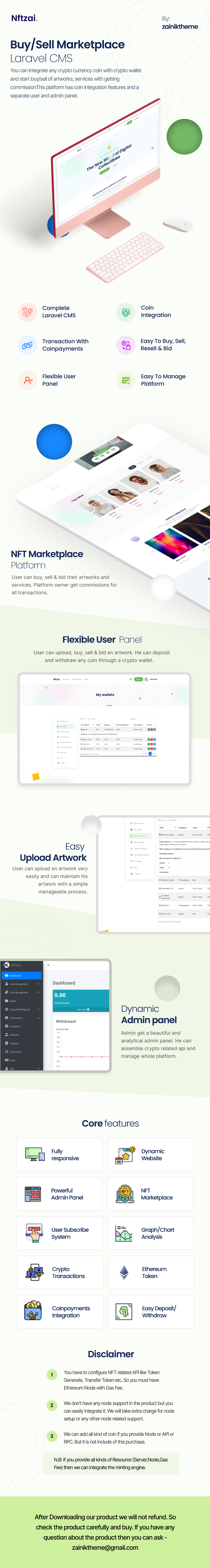 Nftzai v2.1（已汉化） – NFT 市场的 Laravel 源码插图(1)
