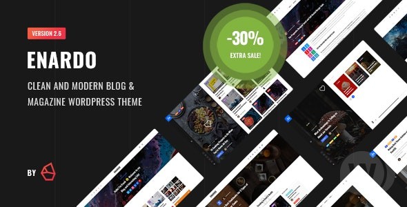 Enardo v2.7 – WordPress博客主题插图