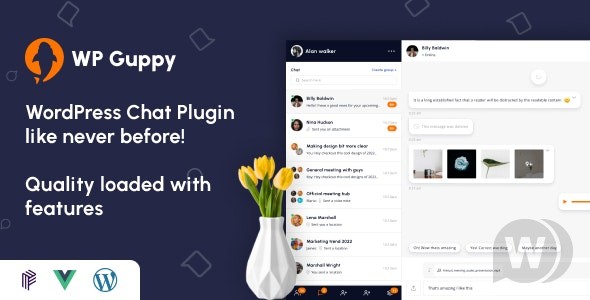 WP Guppy Pro v4.3.2（已汉化90%） - WordPress 实时聊天插件