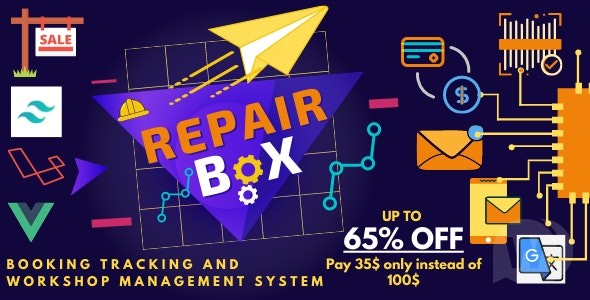 Repair box v1.2.8 – 用于订购维修、跟踪和管理车间的系统