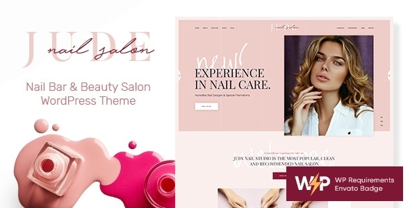 Jude v1.1.2.1 – 美甲店和美容院 WordPress 主题插图