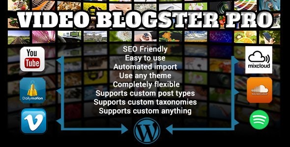 Video Blogster Pro v4.8 – WordPress视频导入插件插图