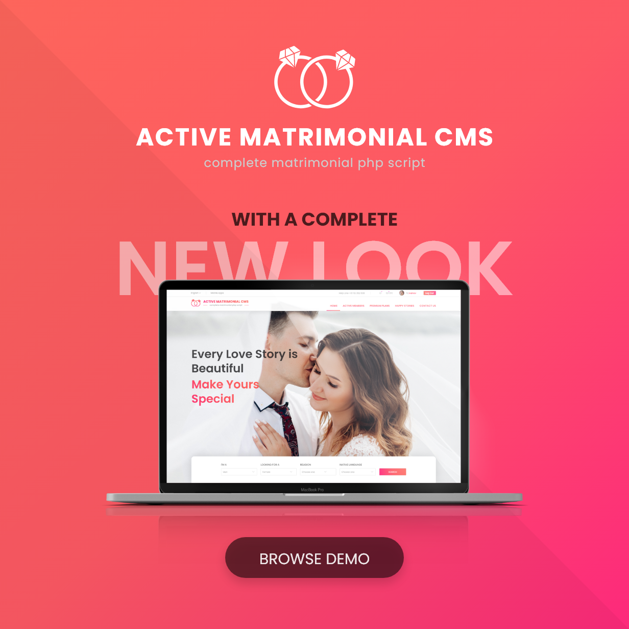 Active Matrimonial CMS v5.2（已汉化） – 交友网站 CMS源码插图(1)