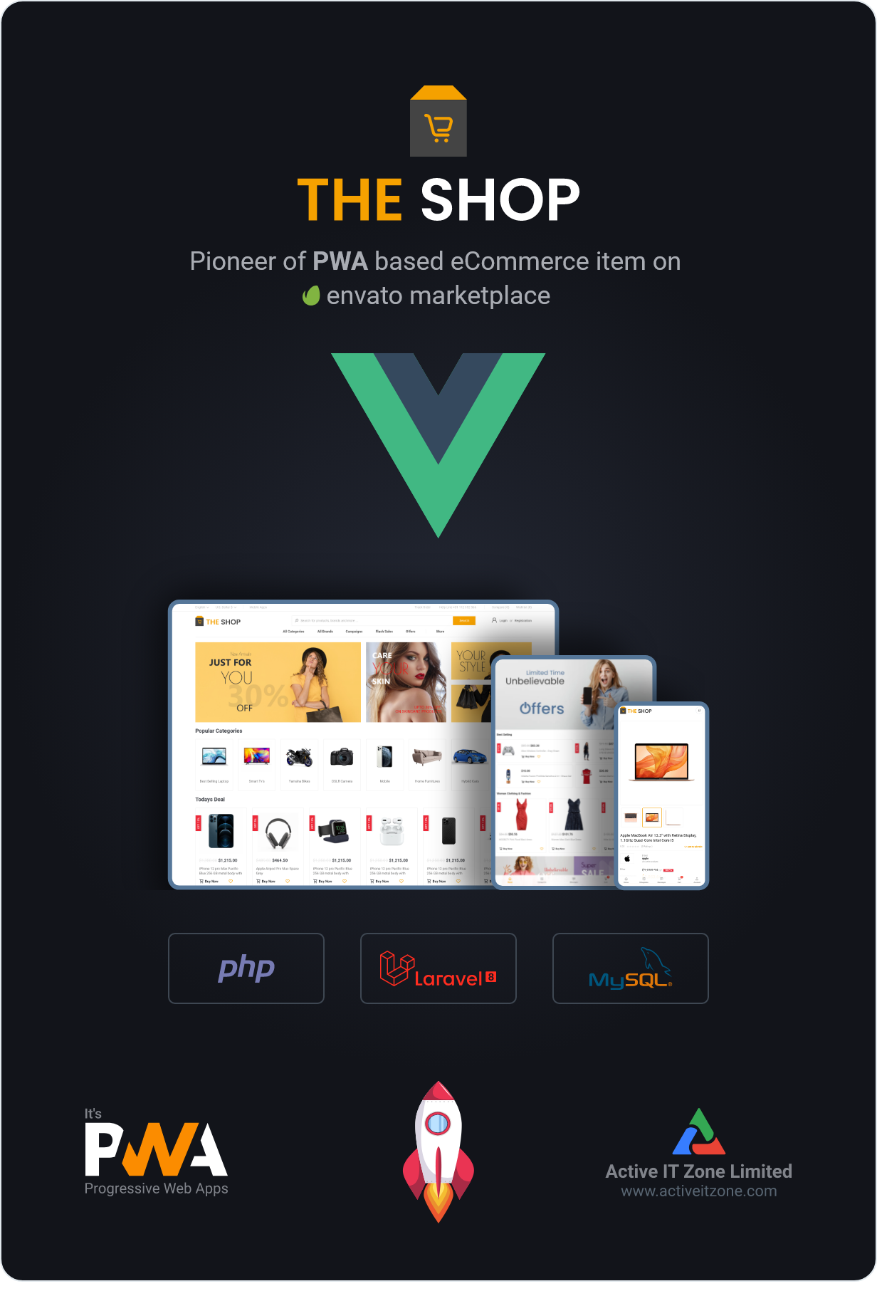 The Shop v3.6（已汉化） – PWA 电子商务 cms插图(1)