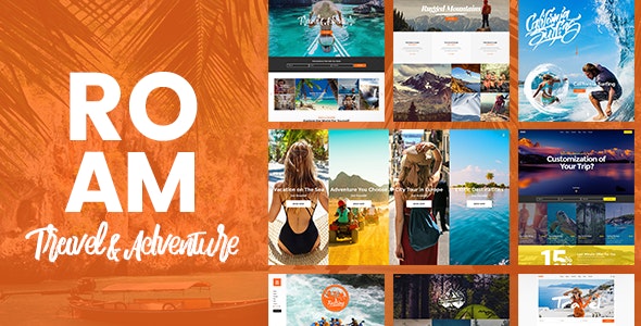 Roam v2.1 – 旅行和旅游 WordPress 主题插图