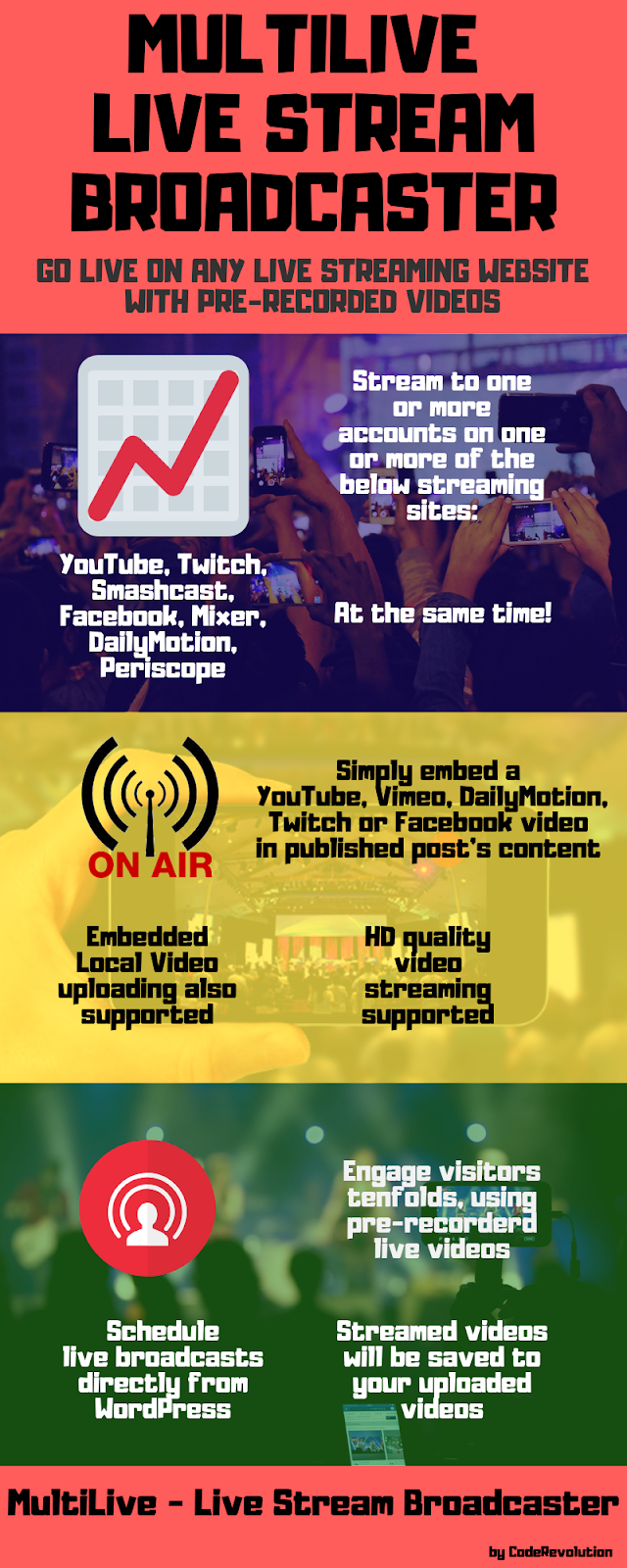 MultiLive v1.1.1.2 – 用于 WordPress 的多个直播流广播器插件插图(1)
