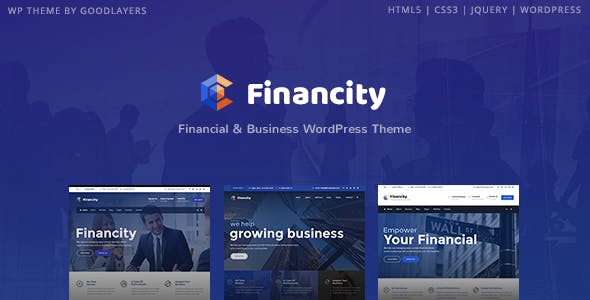 Financity v1.3.3 – WordPress商业/金融主题插图