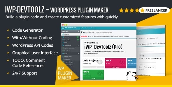 iWP-DevToolz (Pro) – WordPress 插件制作器 + 代码生成器 v24.03.09插图