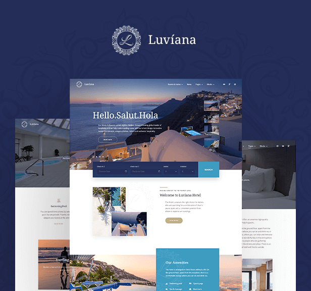 Luviana v1.2.4 – WordPress 酒店预订主题插图(1)