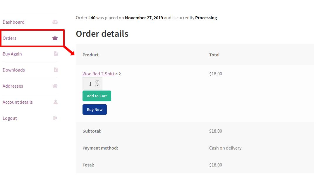 Woocommerce Buy Again v4.9.0 – Woocommerce 再次购买插件插图(2)