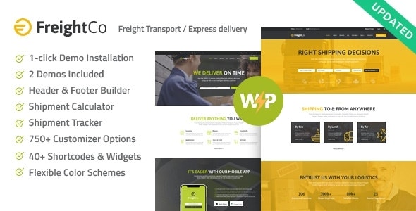 FreightCo v1.1.4 – 运输和仓储主题插图
