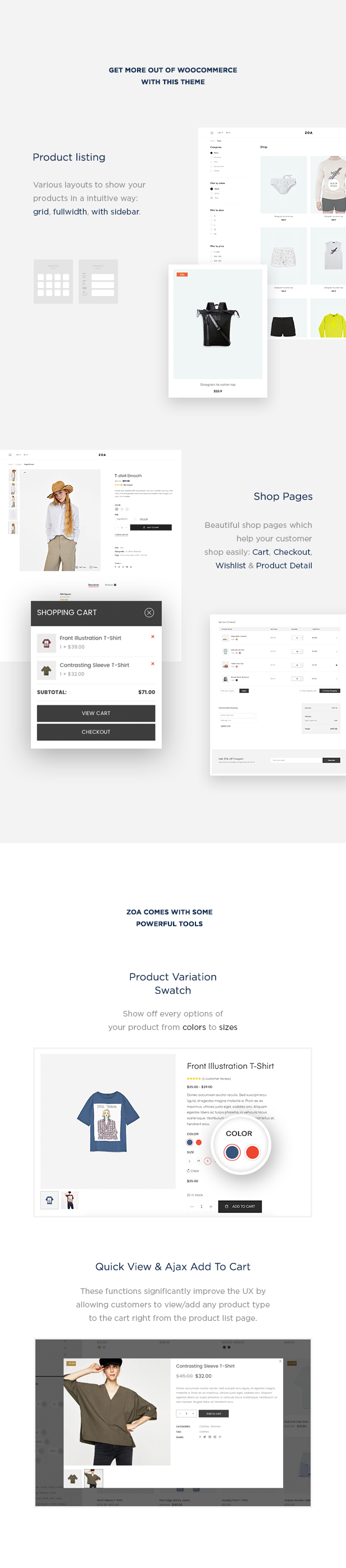 Zoa v2.5.5 – 极简主义元素 WooCommerce 主题插图(3)