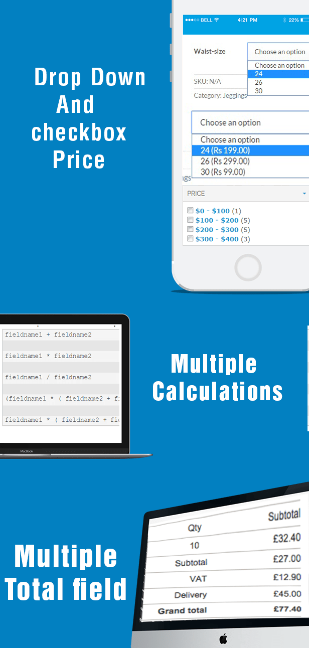 Contact Form 7 Cost Calculator v7.0 – WordPress计算器插件插图(1)