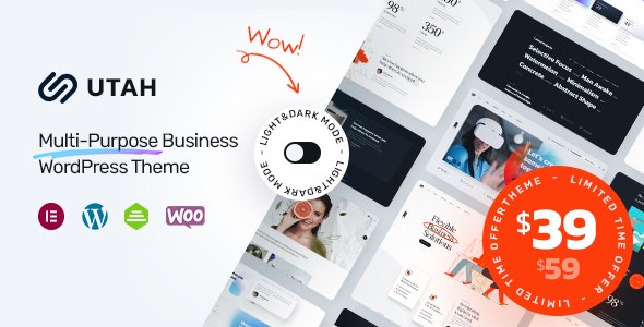 Utah v1.0.1 – 多功能商务 WordPress 主题插图
