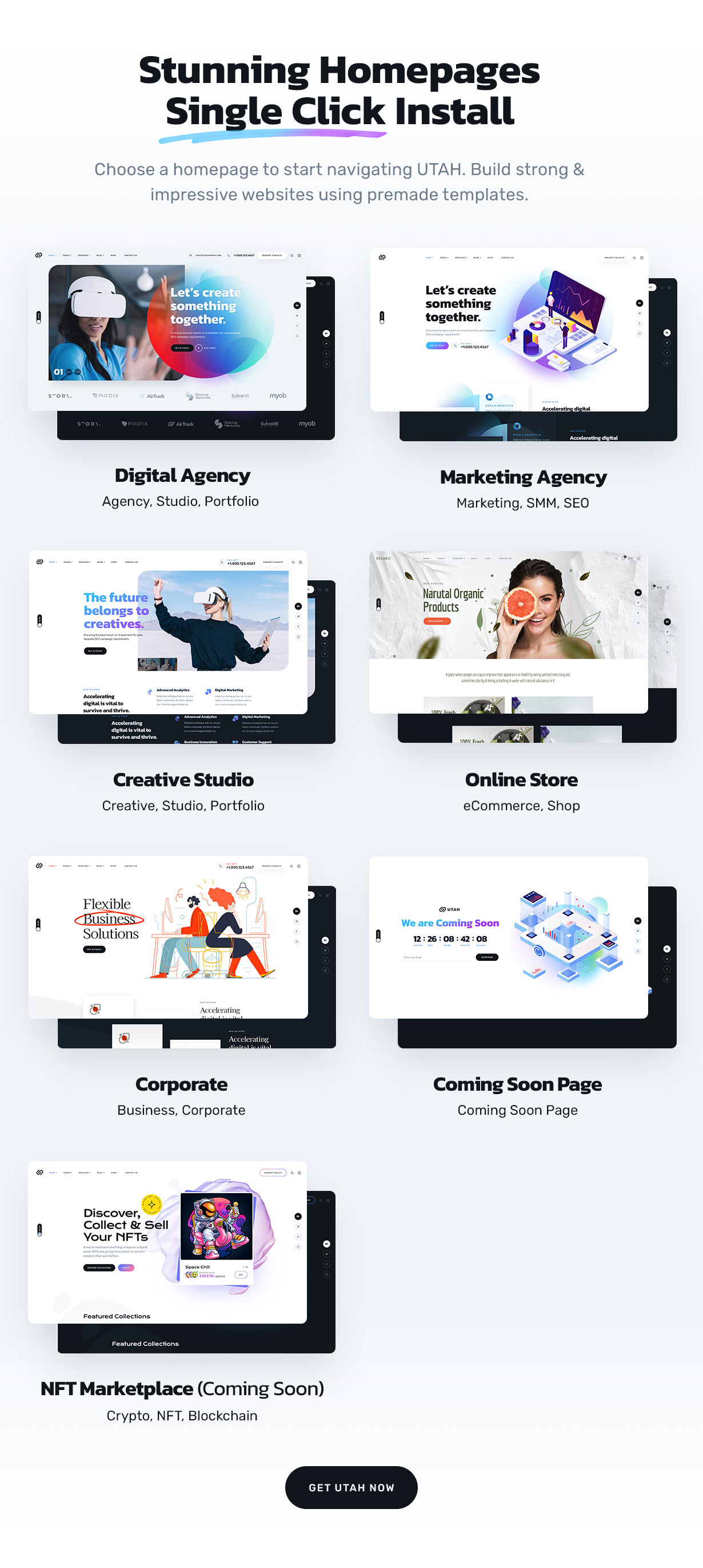 Utah v1.0.1 – 多功能商务 WordPress 主题插图(1)