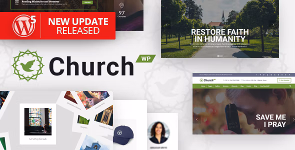 ChurchWP v2.2.0 – 教堂的当代 WordPress 主题