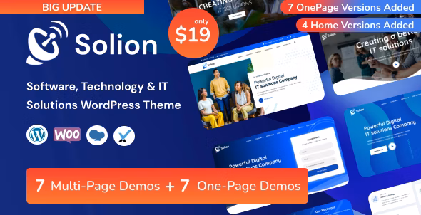 Solion v2.4 – 技术和 IT 解决方案 WordPress 主题