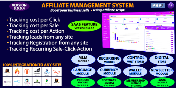 Affiliate Management System v9.0.0.2(已汉化95%) – 会员管理系统源码
