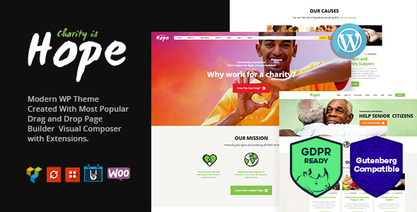 Hope v3.0 – 非营利、慈善和捐赠主题 + RTL插图