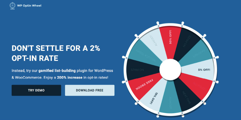 WP Optin Wheel Pro v4.2.1（已汉化） – WordPress抽奖插件插图