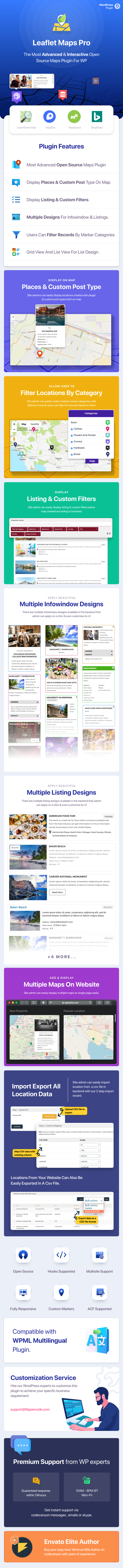 WP Leaflet Maps Pro v1.0.5（已汉化） – WordPress 地图插件插图(1)