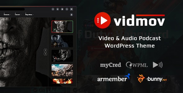 VidMov v2.3.1（已汉化） – WordPress视频主题插图