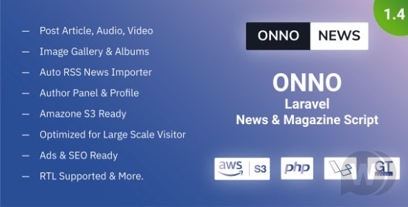 ONNO v1.4.3 – Laravel 上的新闻脚本插图