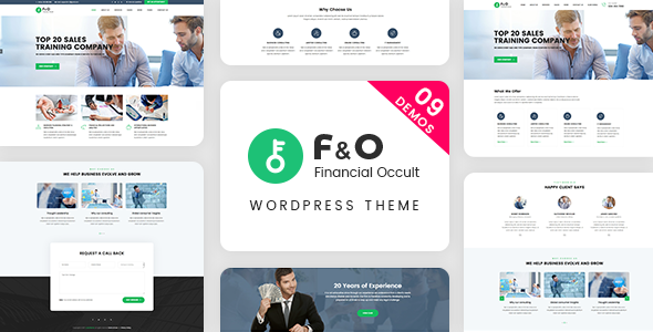 F&O v1.2.3 – WordPress 财务顾问主题插图