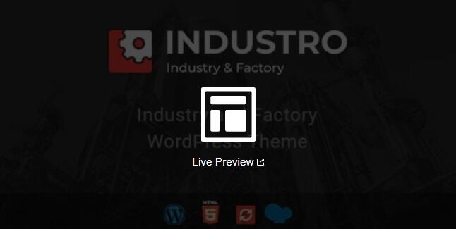 Industro v1.0.6.6 –  WordPress 工业和工厂主题插图