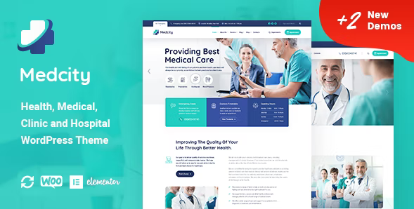 Medcity v1.0.1 – WordPress 健康与医疗主题插图