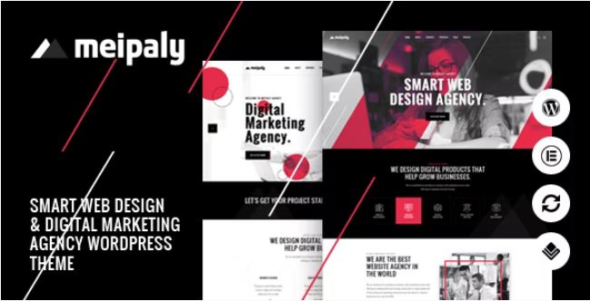 Meipaly v1.0 – WordPress 数字服务机构主题插图