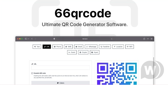 66qrcode v32.0.0 – 通用二维码生成器 (SAAS)插图