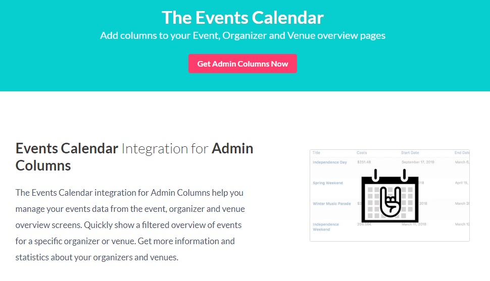 Admin Columns Pro – The Events Calendar Addon v1.7.1插图