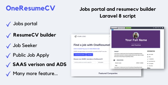OneResumeCV v1.0.9 – 工作板和简历生成器插图