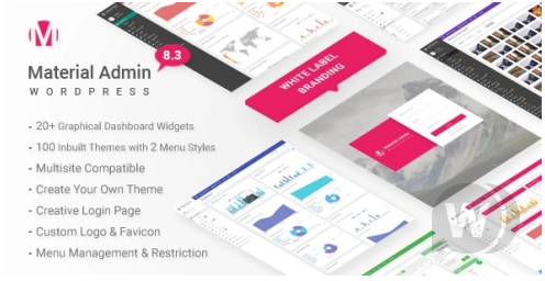 Material v8.7 – WordPress 管理面板模板插图
