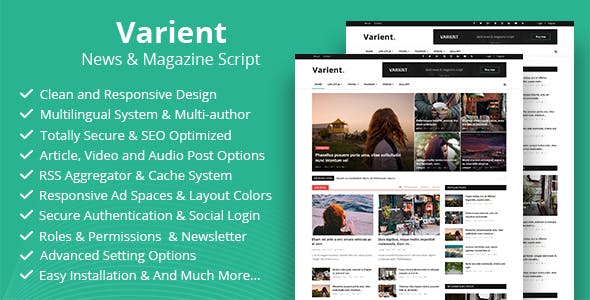 Varient v2.4.3 – 新闻杂志源码