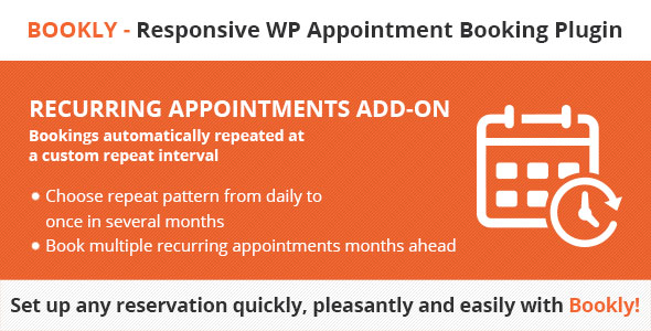 Bookly Recurring Appointments (Add-on) v6.5
