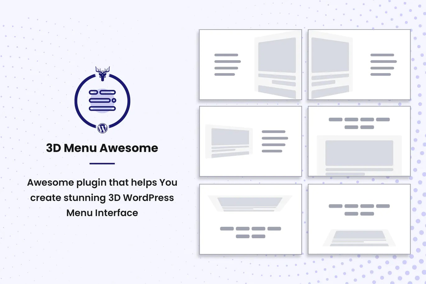 Stunning 3D Off Canvas Menu Pro v1.0.5(已汉化) – WordPress 3D菜单插件