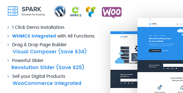 Spark v2.2.5 – WordPress响应式WHMCS 托管主题