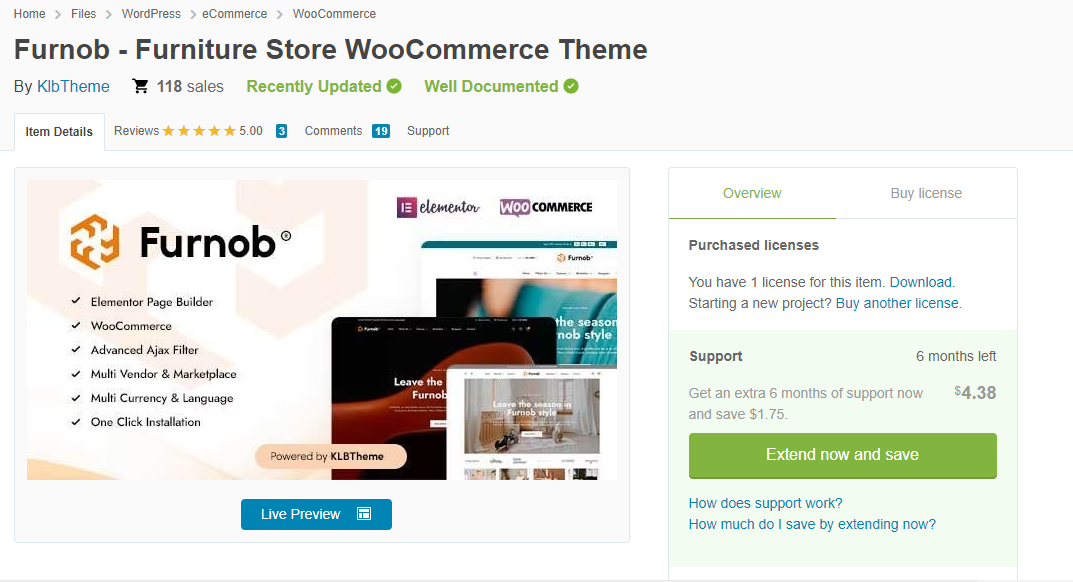 Furnob v1.0.7 – WooCommerce 家具店主题插图