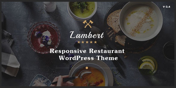 Lambert v2.5.6 – WordPress 餐厅/咖啡厅/酒吧 主题插图