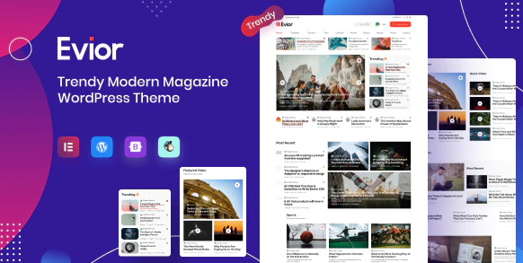 Evior v2.1 – WordPress 现代杂志主题插图