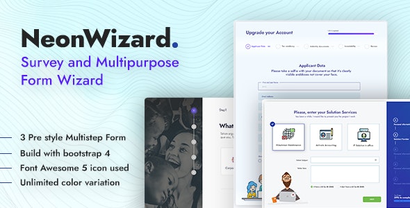 NeonWizard v1.0.4 – 问卷多步表单向导插图